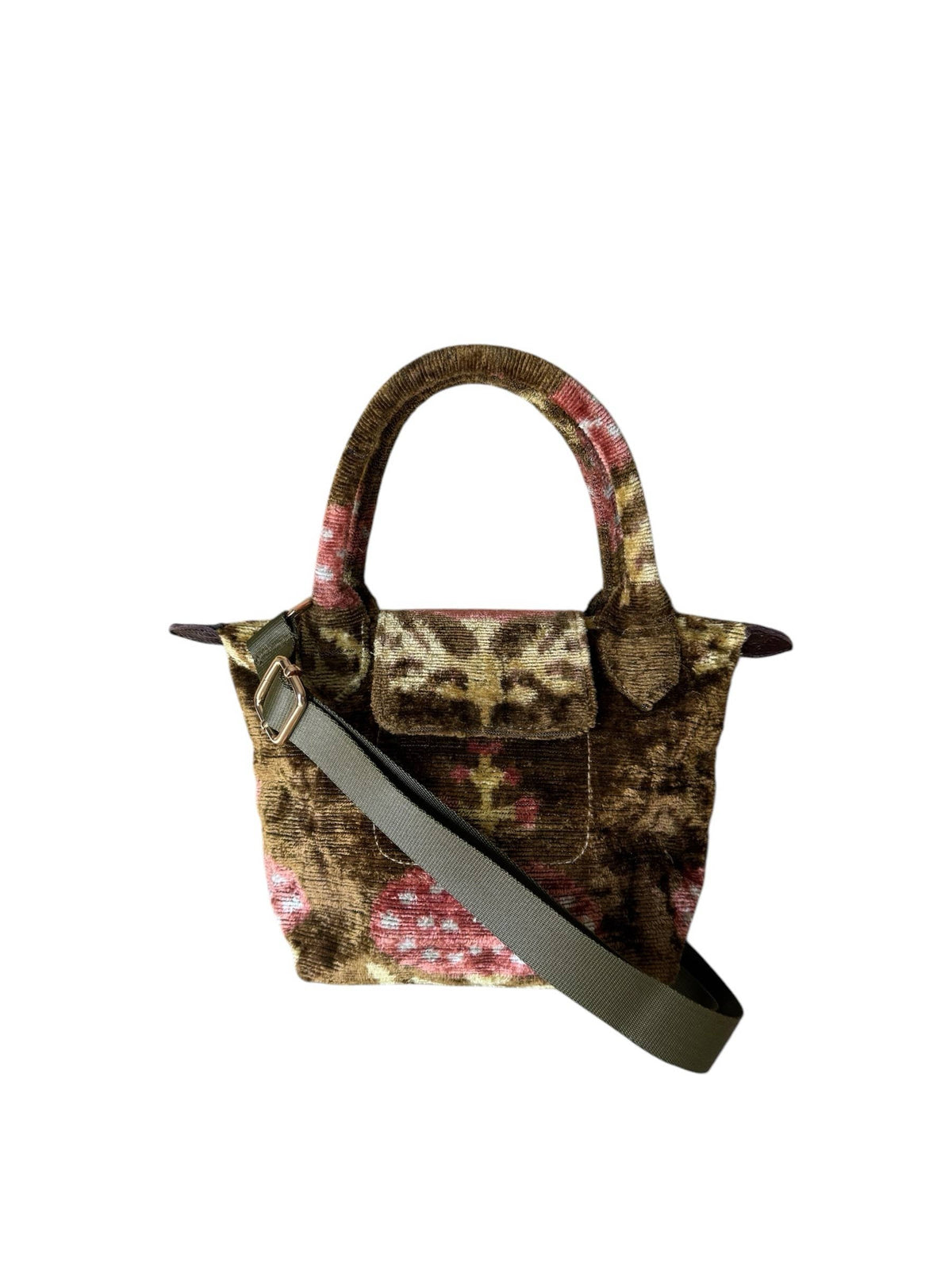 AYCA Design Silk Velvet Ikat Small Zippy Bag — Pre-order