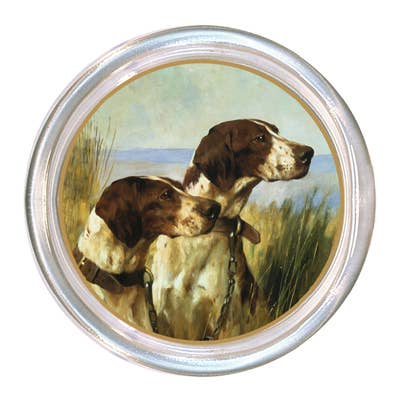 Pointers glass coaster