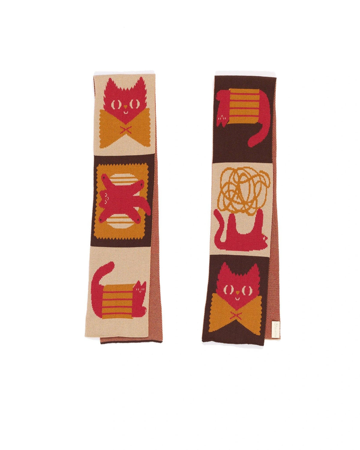 Pasta Cat Mini Scarf — Bow Tie
