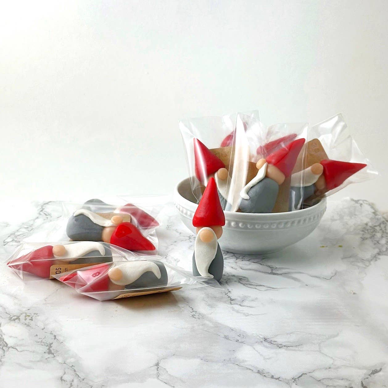 Gourmet Marzipan Candy Christmas Gnomes