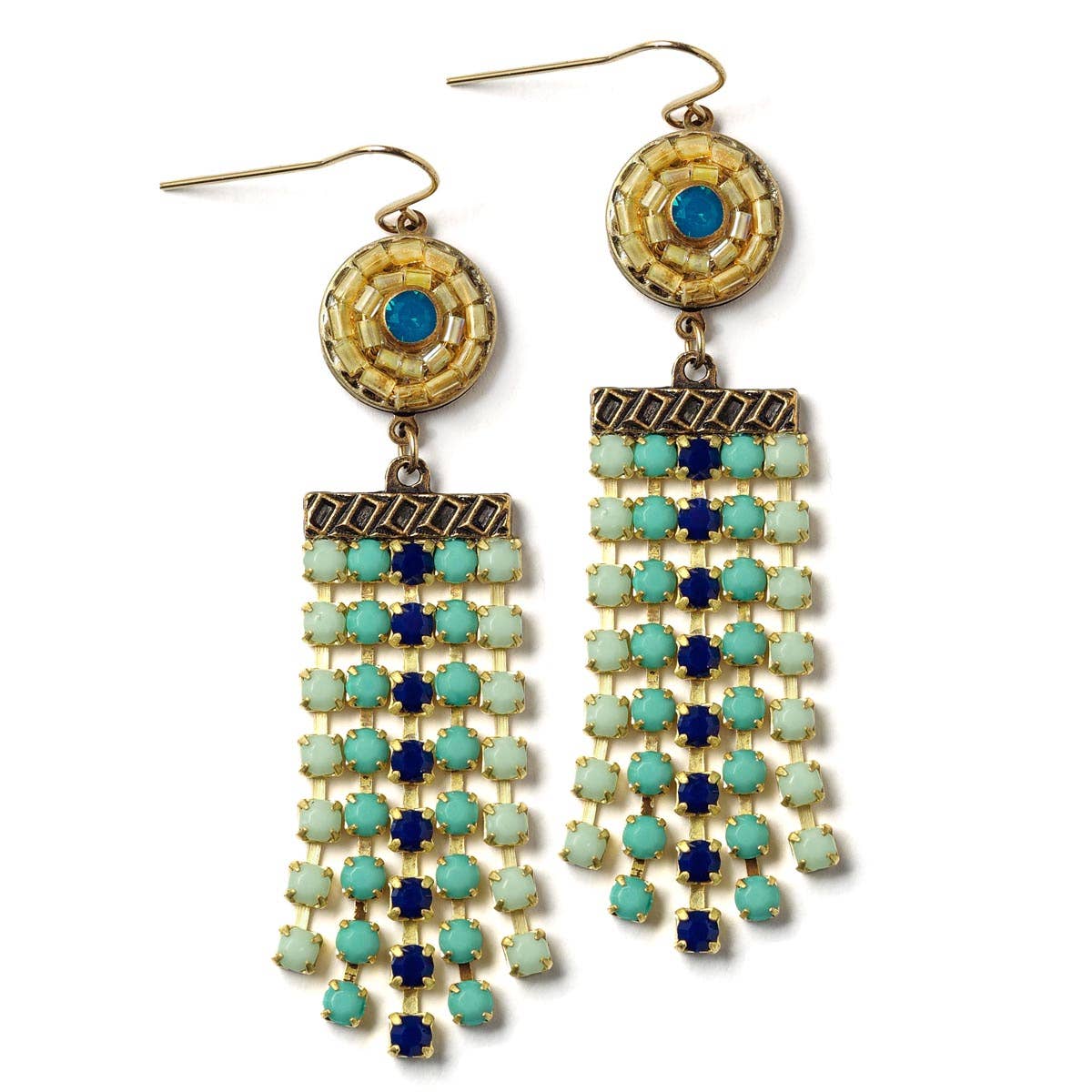 Capri Fringe Statement Earrings