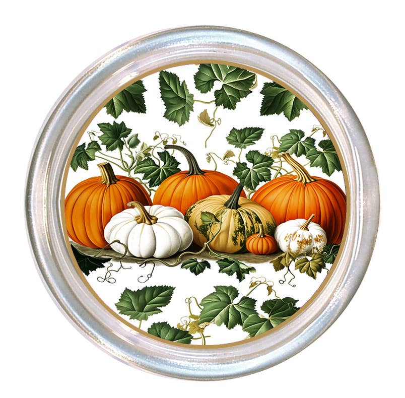 Pumpkin Patch glass coaster