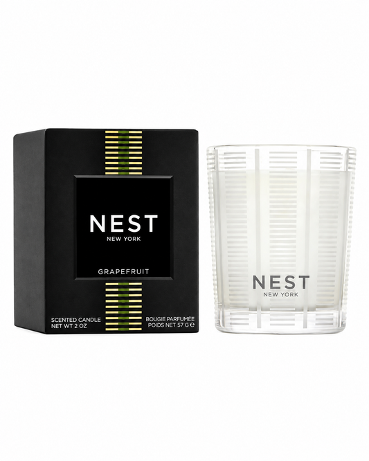 Nest Grapefruit Votive with gift box on white background