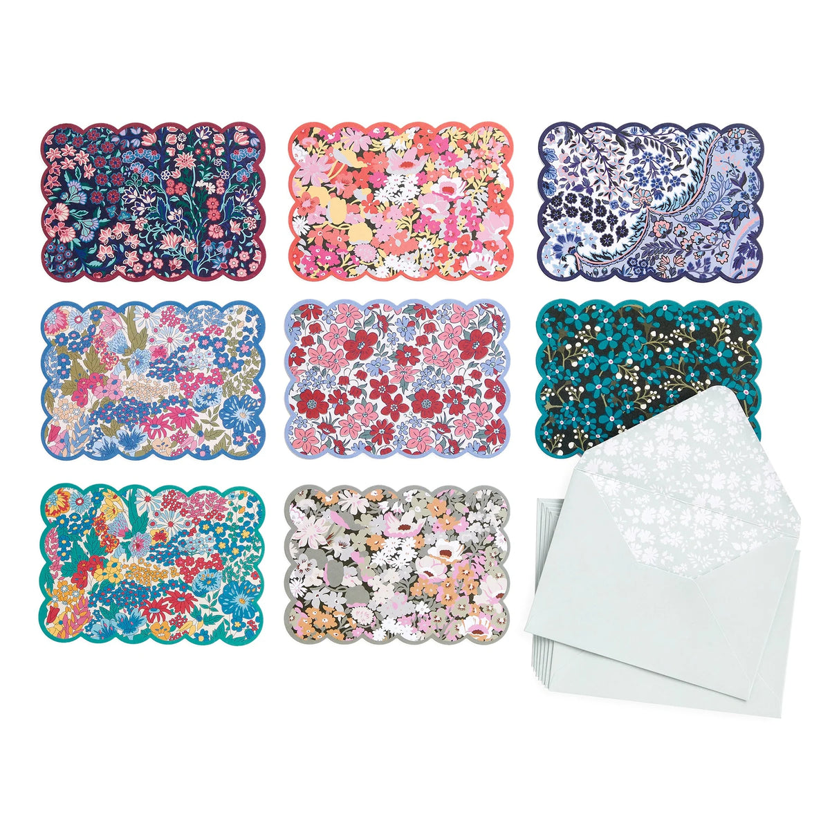 Liberty Scalloped Notecards
