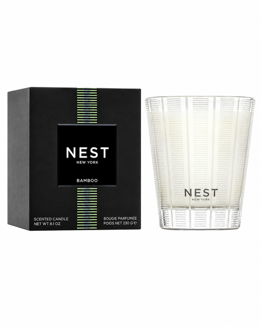 Nest Bamboo Classic Candle with gift box on white background