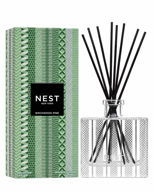 Nest Birchwood Diffuser with gift box on white background