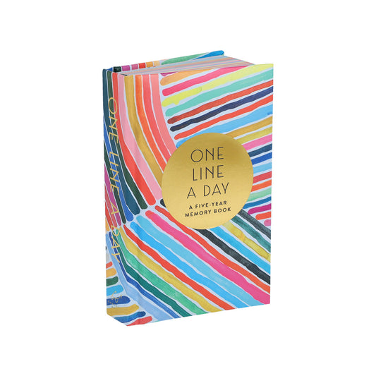 Rainbow One Line a Day journal by Kindah Khalidy — publisher cover