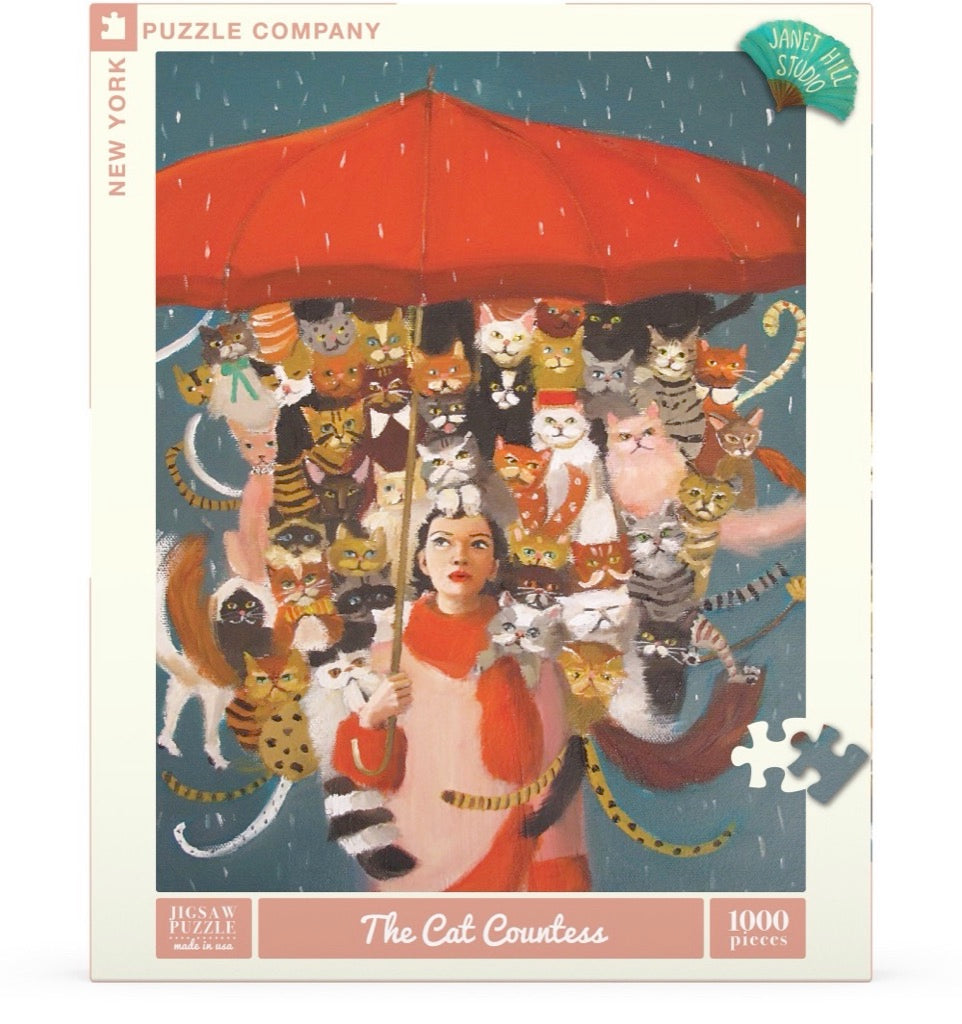 NEW! Janet Hill Puzzle- The Cat Countess
