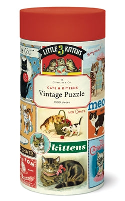 NEW! Vintage Style Puzzle - Cats & Kittens
