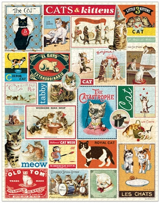 NEW! Vintage Style Puzzle - Cats & Kittens