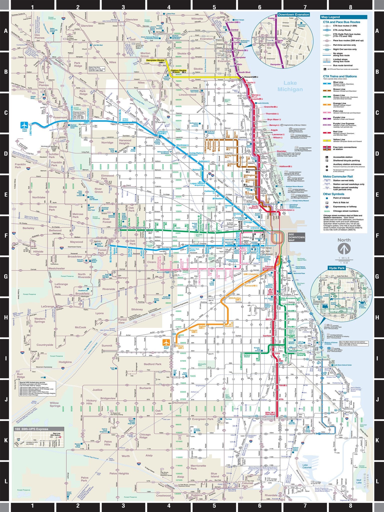 CTA Transit - Chicago Subway Map Puzzle