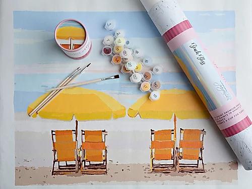 NEW! Paint By Number Kit- Beach Bliss