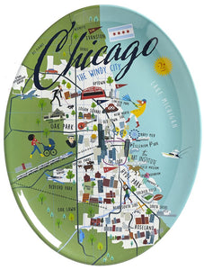 Chicago Melamine Platter 16"